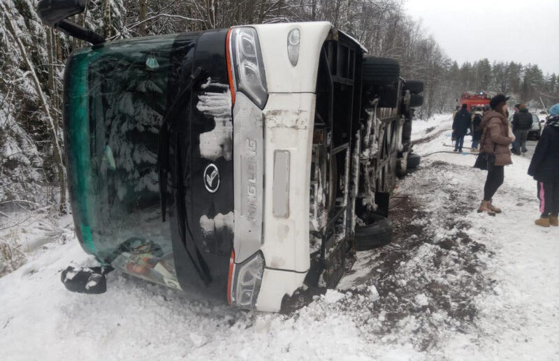 ДТП с участием автобуса в Карелии