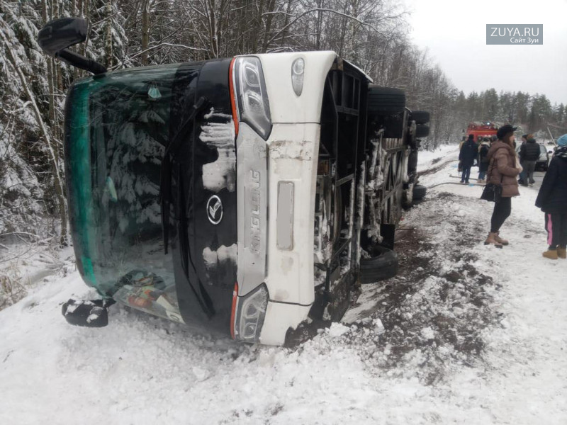 ДТП с участием автобуса в Карелии