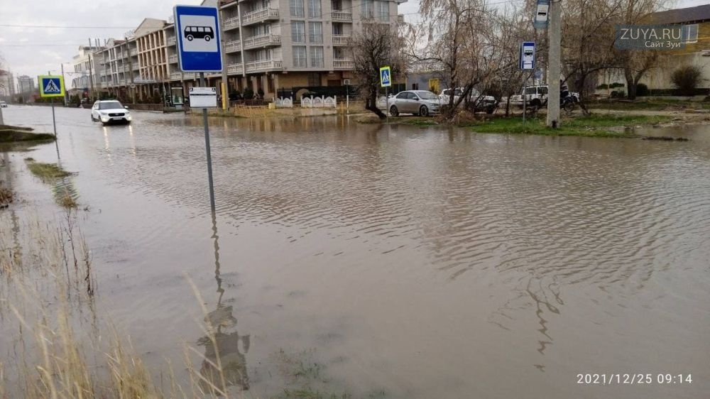 Потоп в Евпатории 25 декабря